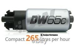 Deatschwerks DW65c 265LPH Compact Essence Pompe & Mitsubishi Evo X Installer Kit