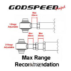 GODSPEED GSP Arrière Réglable Orteil Bras Kit Pour Ford Focus 00-17 + 3 -3