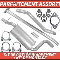 Kit de pot d'échapp. Silencieux pour Ford Focus II 2 MK2 1.6 TDCI 1.8 TDCI Hayon