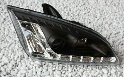 Phares Kit Ford Focus MK2 Lumière de Circulation Diurne Aspect Feux Noir Top