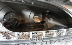 Phares Kit Ford Focus Mk2 Lumière de Circulation Diurne Aspect Feux Diurnes Noir