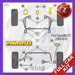 Powerflex Non Réglable Complet Bush Kit Pour Ford Focus Mk2 st (Early Models)